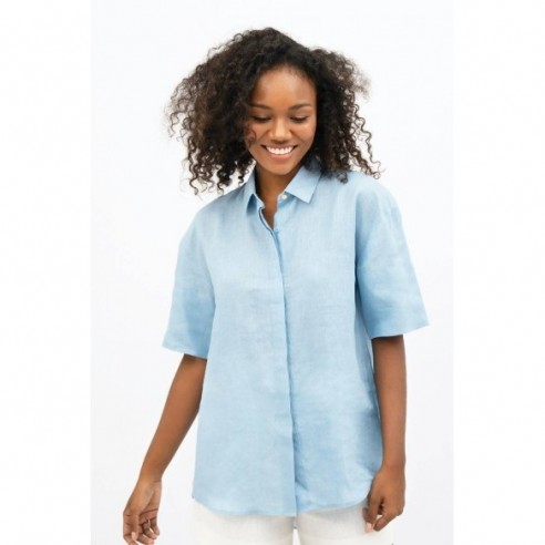 Seville SVQ Short Sleeves Shirt - Blue by 1 People