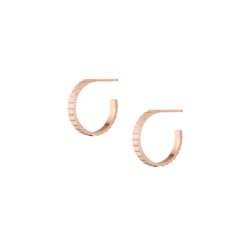 Infinity Hoop Earrings - Gold, Pink
