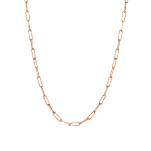 Large Chain Necklace - Gold, Pink