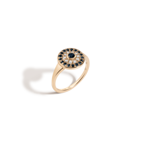 Daisy CalibrΘ Gemstone Ring - Gold