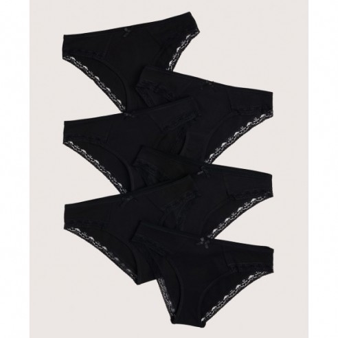 Black Lace Hipster 6-Pack