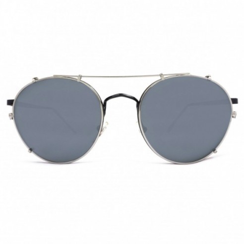 Shoreditch / Clip On Sunglasses Grey by Sienna Alexander London