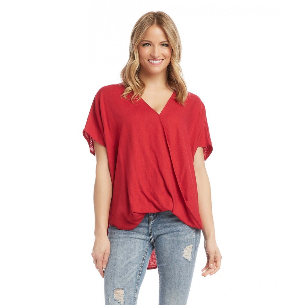 Oversize Crossover Top -Red | Discover and Shop Fair Trade and Sustainable  Brands on People Heart Planet