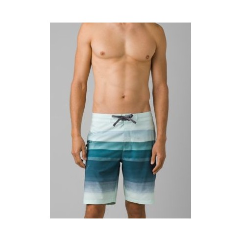 Fenton Boardshort - Aquamarine Stripe