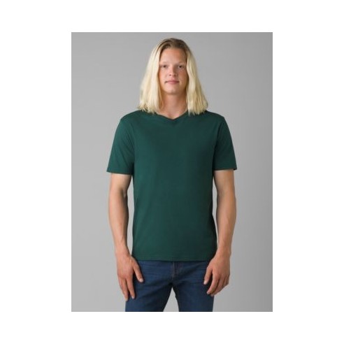 prAna V-Neck T-Shirt - Deep Pine Heather