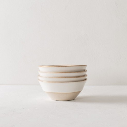 Minimal Stoneware Bowl Set by Convivial