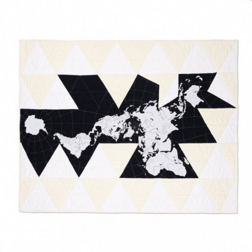 Dymaxion Map Quilt by Haptic Lab