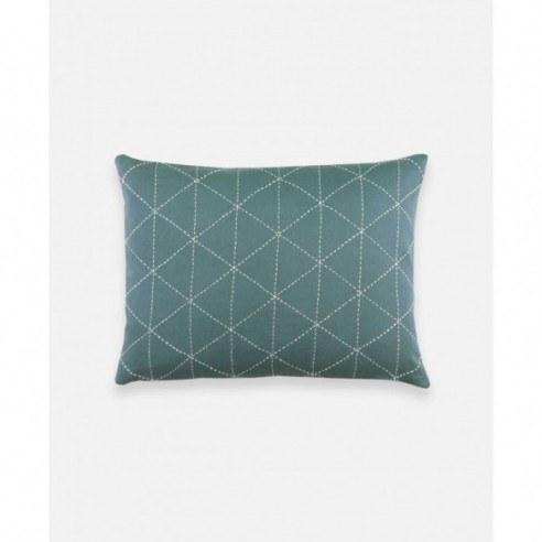 Graph Small Throw Pillow - Spruce by Anchal