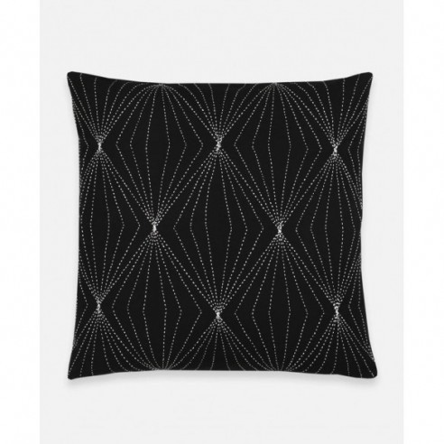 Prism Throw Pillow - Charcoal by Anchal