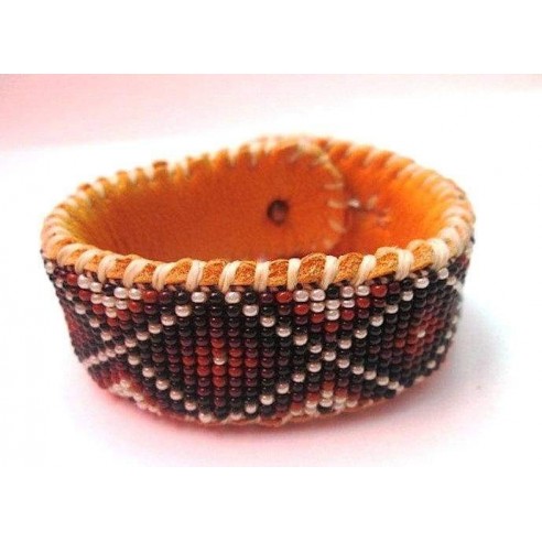 Snakeskin Beaded Bracelet by Pachamama Native Art