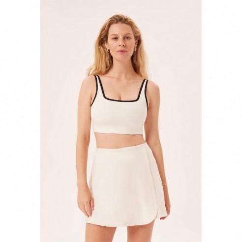 Ivory Tipped Tommy Cropped Bra