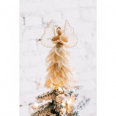 GOLDEN ANGEL SINAMAY TOPPER - Handmade in the Philippines