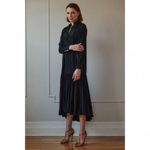 JEANNE LONG DRESS MODEL 15 IN BLACK