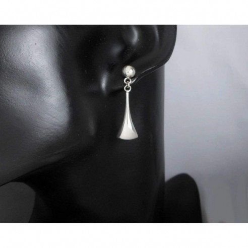 Silver Geometric Earrings by Sup Silver