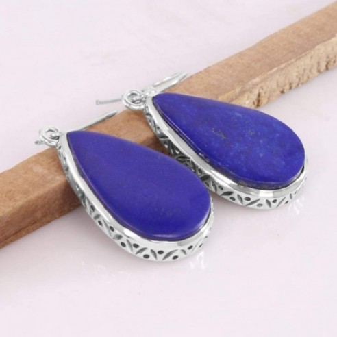 Lapis Lazuli Earrings by Rajtarang