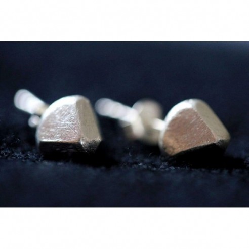 Stone shape stud Earrings by Stories of Silver&amp;Silk