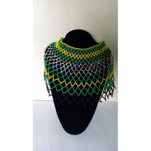 African Beaded wedding Necklace by Naruki Crafts