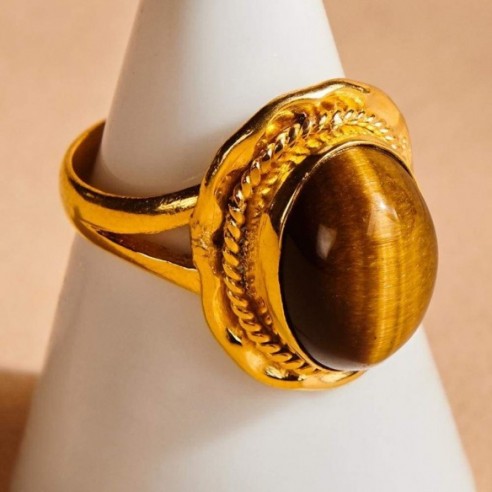 Tiger Eye Ring by Subham Jewels
