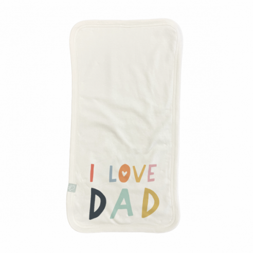 burp cloth - love dad