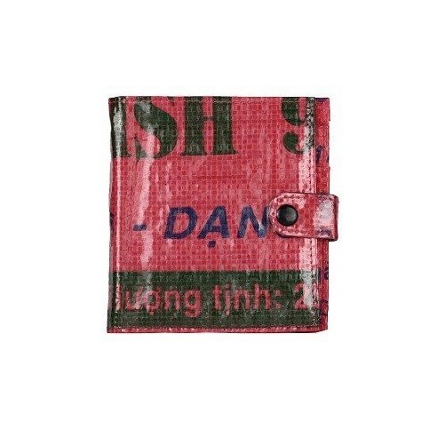 Recycled Feed Bag Wallet Red