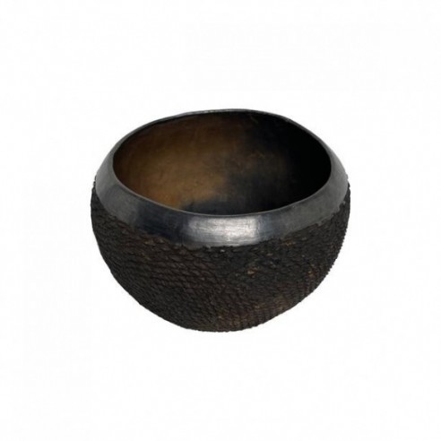 Rounded Earthenware Bowl - L - Burnt Earth