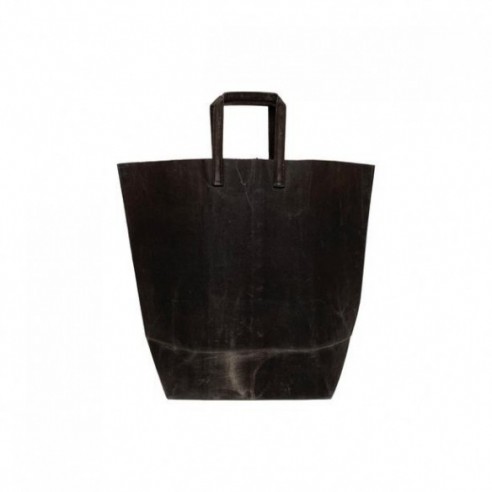 Waxed Canvas Tote - L - Iron